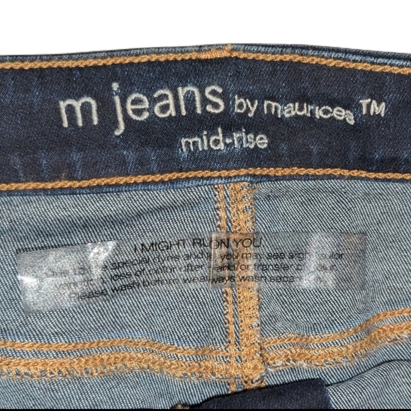 NWT M Jeans by Maurices Vintage Dark Wash Mid Rise Jegging, Size XXL Long - Picture 5 of 10